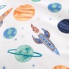 Happy Linen Company Girls Boys Kids Cosmic Planets White Toddler