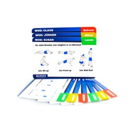 Manger Sport Workout of The Day Cards - The Perfect Cross Training - 50 Cards - The Gym for Your Pocket