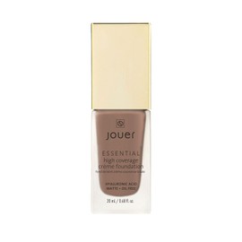 Jouer Essential High Coverage Crème Foundation | Men & Women | Available in 50 Shades for All Skin Tones | Healthy Ingredients | Paraben, Gluten & Cruelty Free | Vegan Friendly,Espresso -deep skin with warm undertones
