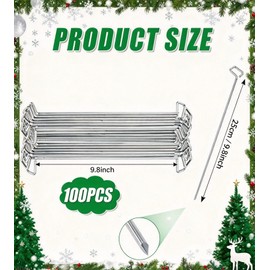 Metal Christmas Light Stakes Outdoor Light Stakes Yard Lawn Stake