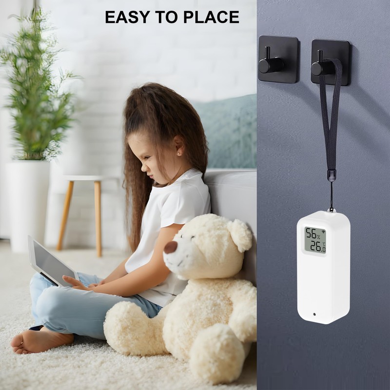 Comboss Thermometer Hygrometer Sensor - WiFi Thermo Hygrometer Moisture Sensor