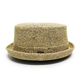 Ruben PAPER PORKPIE HAT Straw Hat, Straw Hat, Pork Pie, Straw Hat, Paper Hat, Mixed Color, One Size Available, Camel, beige