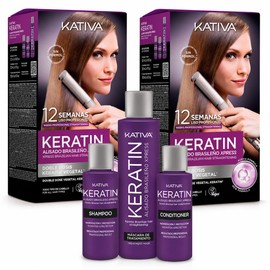 Kativa Keratin Smoothing Brazilian Xpress by Keratin without Formula - Pack of 2