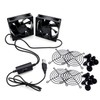 JZK 80mm Dual 5V USB DC cooling fan with 3