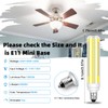 Megereet Updated Dimmable JDE11 120V 100W 120W Halogen Mini Candelabra