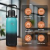 Insulated Water Bottle with Handle and Strap,Vacuum Travel Tumbler with