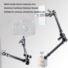 Camera Mount Adjustable Arm 530mm Double Sections Extension Metal Articulating