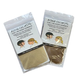 Equetech 2-in-1 HD Show Hairnet, Seamless Construction, Open and Closed Net Design (Brown)