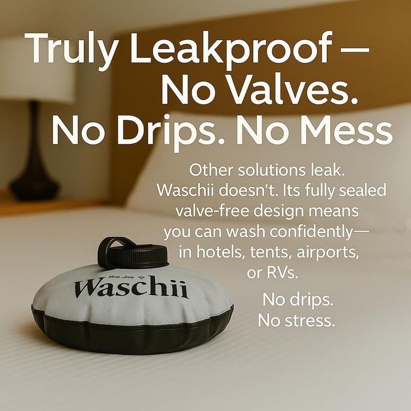 Waschii Pocket-Sized Portable Washing Machine for Camping, Hostels & Vanlife