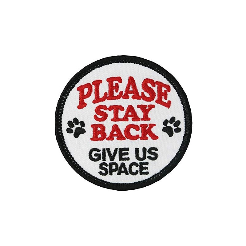 Please Stay Back Give Us Space – Service Dog Embroidered