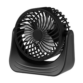 Tomedeks Fan Table Fans Quiet Operation, USB Powered Table Fan, 3 Speeds and 360° Rotating Head for Home Office Bedroom Table Desktop