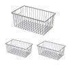 16inch Freezer Wire Storage Organizer Baskets, Household Refrigerator Bins with