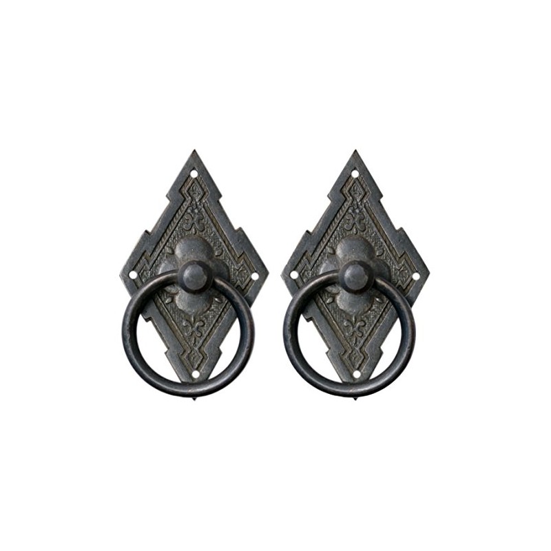 Nesha Design Components Eastlake Style Ring Pulls for Cabinets and