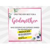 Birthday Card for Godmother, Funny Godmother Birthday Card, Reduced Sticker,