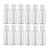 12PCS 30ML /1oz Clear Plastic Empty Bottles with Flip Cap