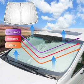 LFOTPP Compatible with Car Sun Shade Front Window Interior Accessories Golf Mk7 7.5