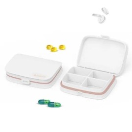 Dietary Supplement, Portable Pocket alyak Storage Case Travel Size Pill Case for daily wellness routines, capsules tablets powder or sticks, Korean Import, and