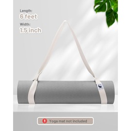 Slim Panda Yoga Mat Straps for Carrying,Adjustable Yoga Mat Carrier,Multiple Colour Yoga Mat Sling,Durable Cotton Yoga Strap for Yoga,Pilates,Exercise,Fitness,Dance(Yoga Mat Not Included) (Original)