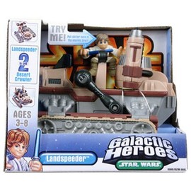 Galactic Heroes Landspeeder / Desert Crawler With Luke Skywalker