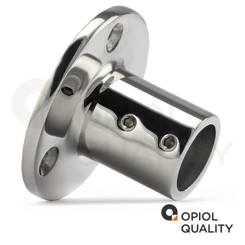 OPIOL QUALITY® Railing Foot Round 90° for Pipe 25 mm