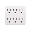 GoGreen Power GG-16000TW - 6 Outlet Wall Tap Adapter, White