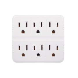 GoGreen Power GG-16000TW - 6 Outlet Wall Tap Adapter, White