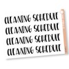 Cleaning Schedule Header Stickers, Dashboard Pages, Dash Board Notes, Goal