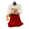 Kurt Adler 16-Inch Red/Gold Black Angel Tree Topper