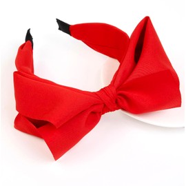 Christmas Headbands for Women Red Hair Bow, Red Bows Headbands for Women Red Hair Accessories for Women, Womens Christmas Headband