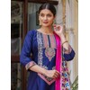 VredeVogel Kurta Set with Dupatta | Silk Blend Kurta Set
