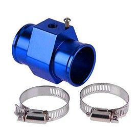 Water Temperature Sensor Adapter SENRISE Water Temperature Joint Universal Car Water Temp Temperature Joint Pipe Hose Sensor Gauge Radiator Adapter (Blue, 38mm)