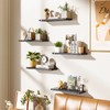 Fixwal Floating Shelves Set of 5, Width 4.7 Inches Black