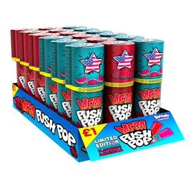 Mega Push Pop Lollipop - Pack of 18 - U.S Limited Edition