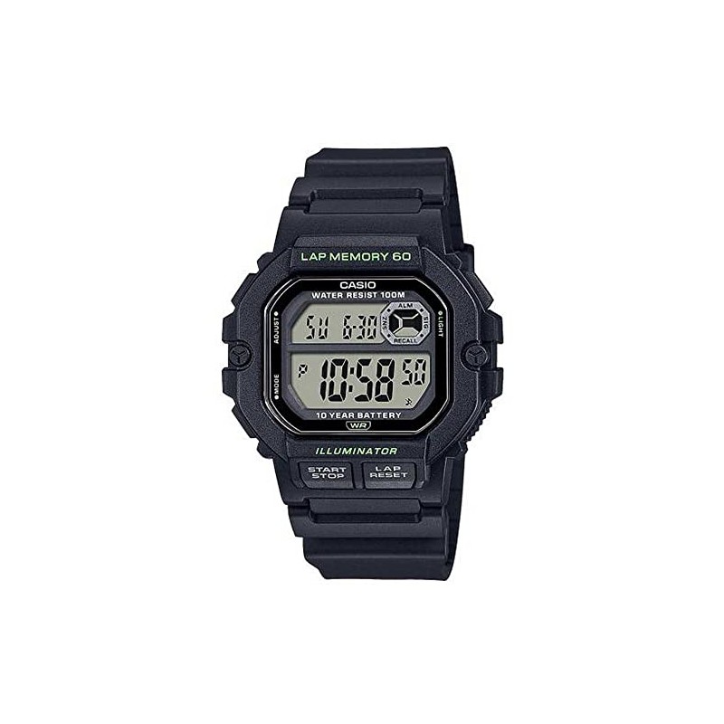 Casio Watch WS-1400H-1AVEF, black, Elegant, classic