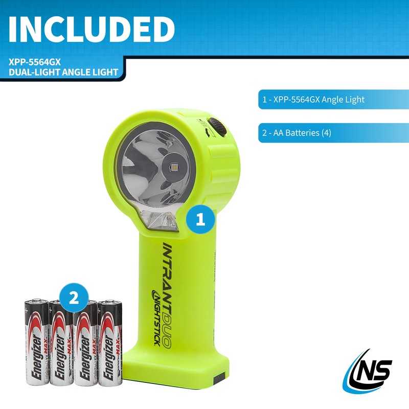 Nightstick XPP-5564GX Intrant Duo Intrinsically Safe Turbo Dual-Light Angle Light