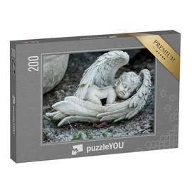 puzzleYOU: Jigsaw Puzzle 200 Piece "Stone Angel, Close Up" - from the Angel Puzzle Collection