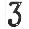 3 Inch Cast Iron House Numbers and Letters, Vintage Cast