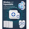 Fosmon WaveLink Wireless Door Chime with 500 Feet Range, 58
