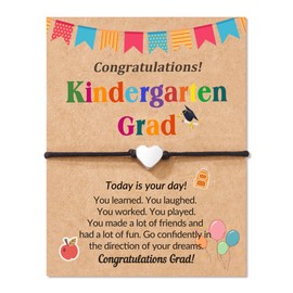 HGDEER Kindergarten Graduation Gifts, Kindergarten 2024 Graduation Gifts for Girls Best Grad Bracelets Gift for Girls Class of 2024 Gift for Granddaughter Daughter Niece Son Girl Bracelet