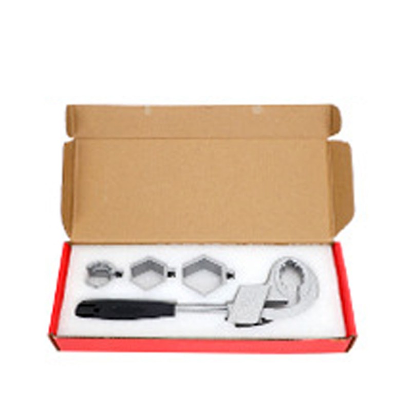 Bathroom Wrench Set Aluminum Alloy Adjustable Large Opening Arc Teethed