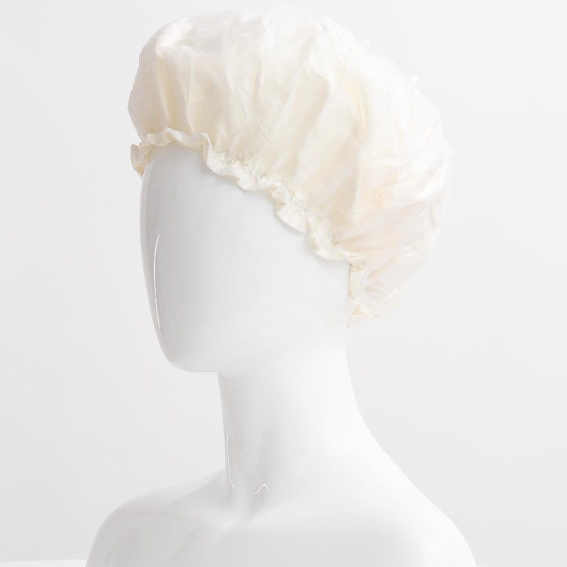 Firstline Evolve Go Satin Shower Cap - Ivory