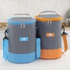 XINGNIAO Japanese Style Round Bento Bag Large Capacity Insulated Waterproof