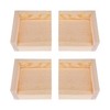 logyues Square Wood Furniture Lifters Solid Wood Bed Riser 3cm