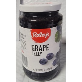 Raley's Concord Grape Jelly, 18 Ounces (Pack of 4) | Packed in Glass Jars