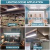 ZEQIDOU Plug-in 4ft LED Shop Light, 36W 5000K Bright LED