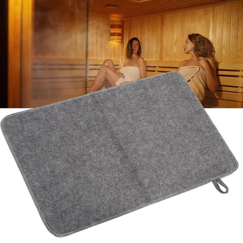 Sauna Mat, Felt Material Sauna Accessories Comfortable Shower Bath for