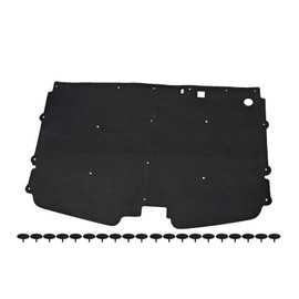 Vroelos Full Size Trucks Hood Insulation Pad W/Clips, Pad Replacement Insulation Pad Fit for 1988-1998 Chevy/GMC Full Size Trucks C1500 C2500 C3500 Suburban