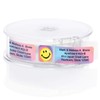 Tie Dye Smiley Designer Rolled Address Labels with Elegant Plastic