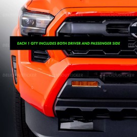 Deliciousticker For Toyota Tacoma 2024-2026 Fog Light AMBER Orange Front Tint Precut Decal Vinyl