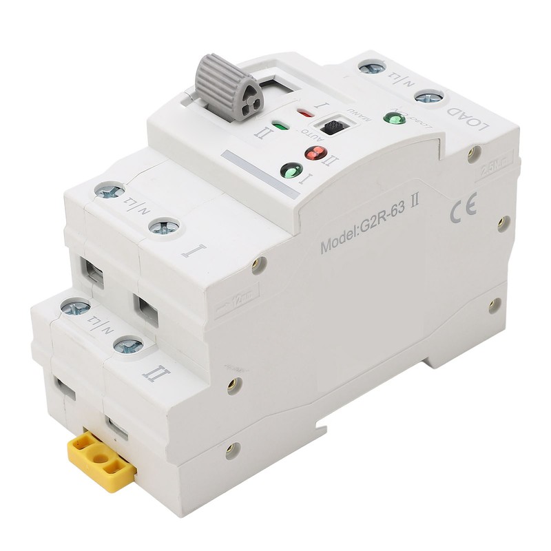 Dual Power Automatic Transfer Switch 2P 10A Millisecond Switching Generator